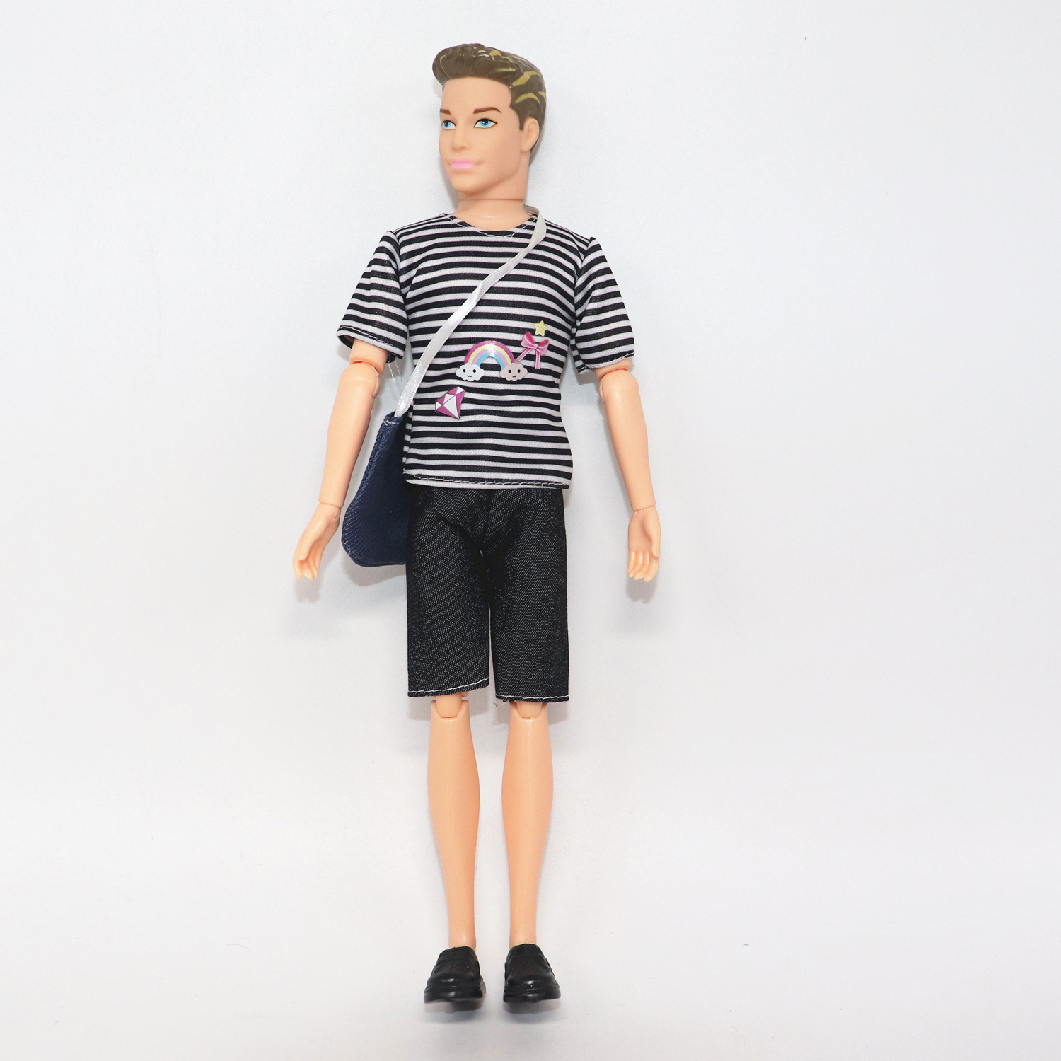 2021男装休闲服装换装套装t恤上衣 短裤长裤男孩衣服鞋子关节芭