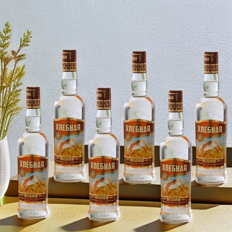 俄罗斯原装进口伏特加40度黑麦穗牌原味伏特加500ml蒸馏酒白酒