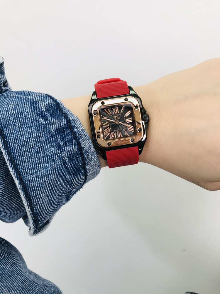 tt手表女表女士硅胶橡胶表带网红学生运动个性品牌一件代发