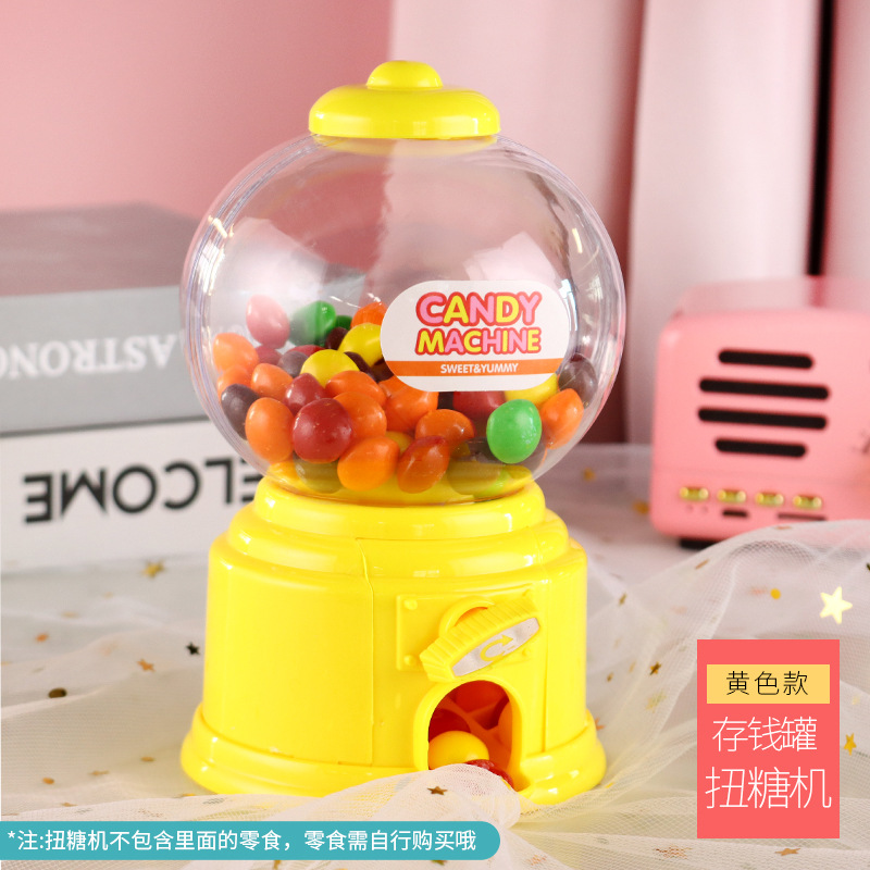 Foreign Trade Cute Gift Wedding Candies Box Korean Mini Sugar Twisting Machine Gumball Machine Children's Sugar Toy Storage Piggy Bank