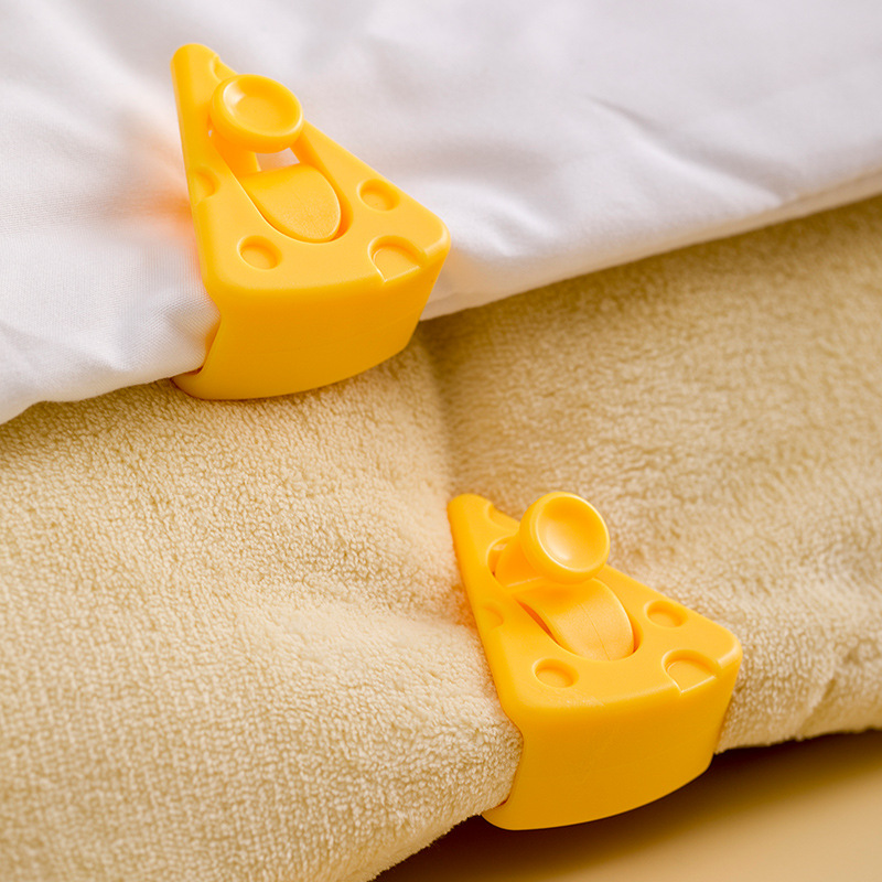 New Cartoon Cheese Sheet Holder Duvet Cover Duvet Cover Non-Slip Clip Household Needle-Free Quilt Quilt Anti-Slip Clip