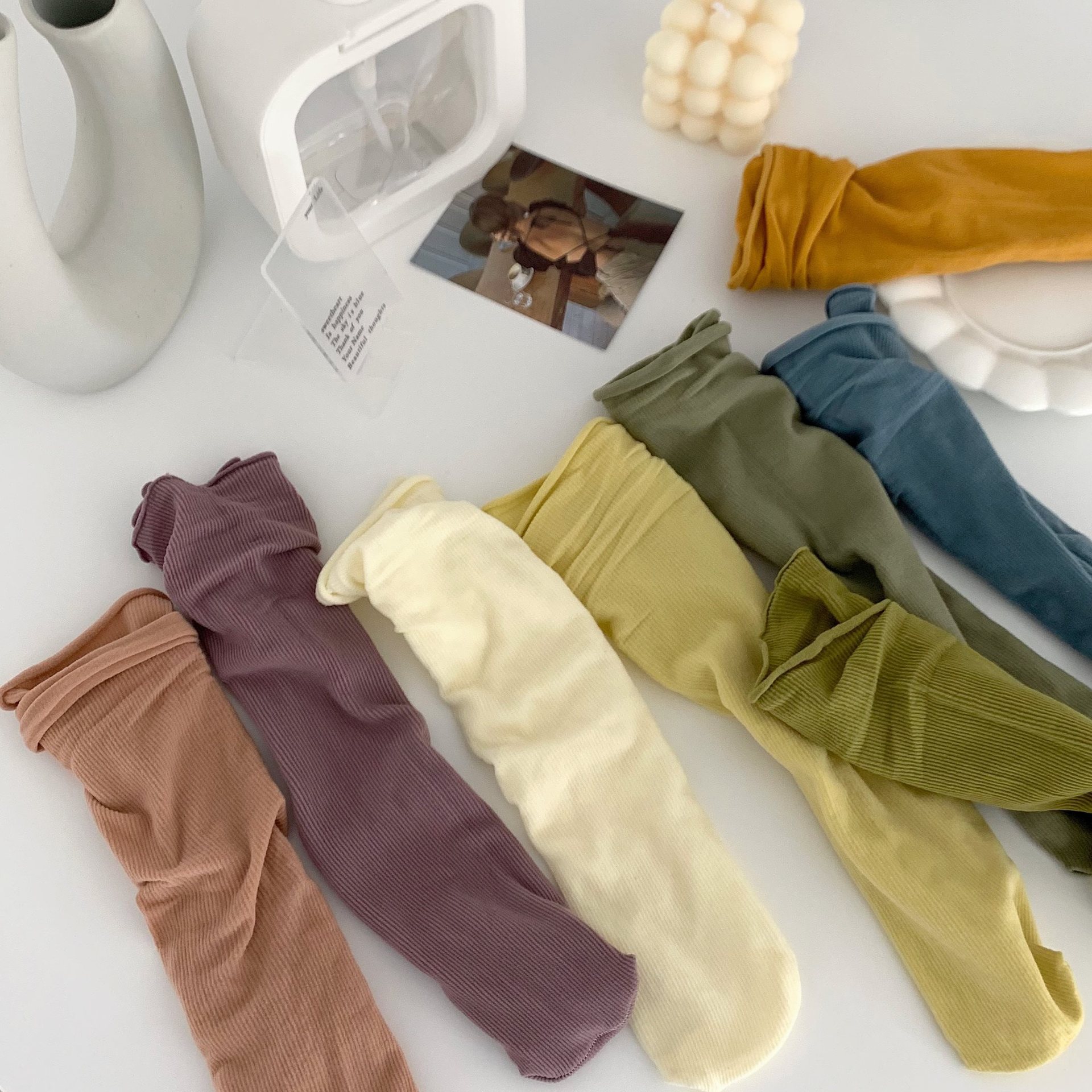 天鹅绒堆堆袜女夏季薄款糖果色袜子女中筒袜韩版冰冰袜长袜ins潮