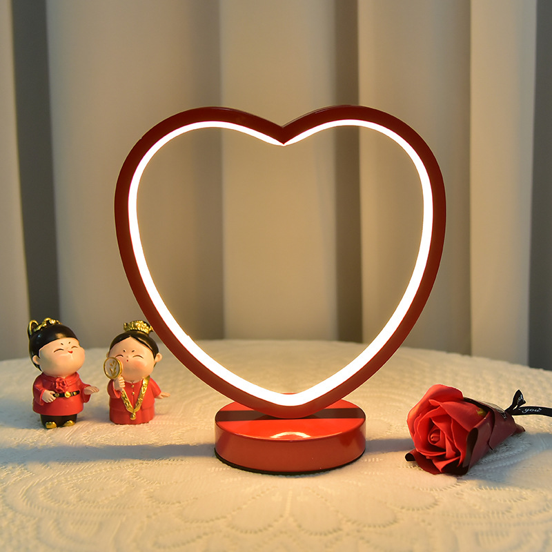 Red Creative Lantern Wedding Lamp Wedding Lamp Bedroom Bedside Lamp Wedding Room Bride Dowry Lamp Gift