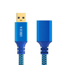 镀金头铝壳USB3.0公对母延长数据连接线高速传输适用U盘鼠标键盘