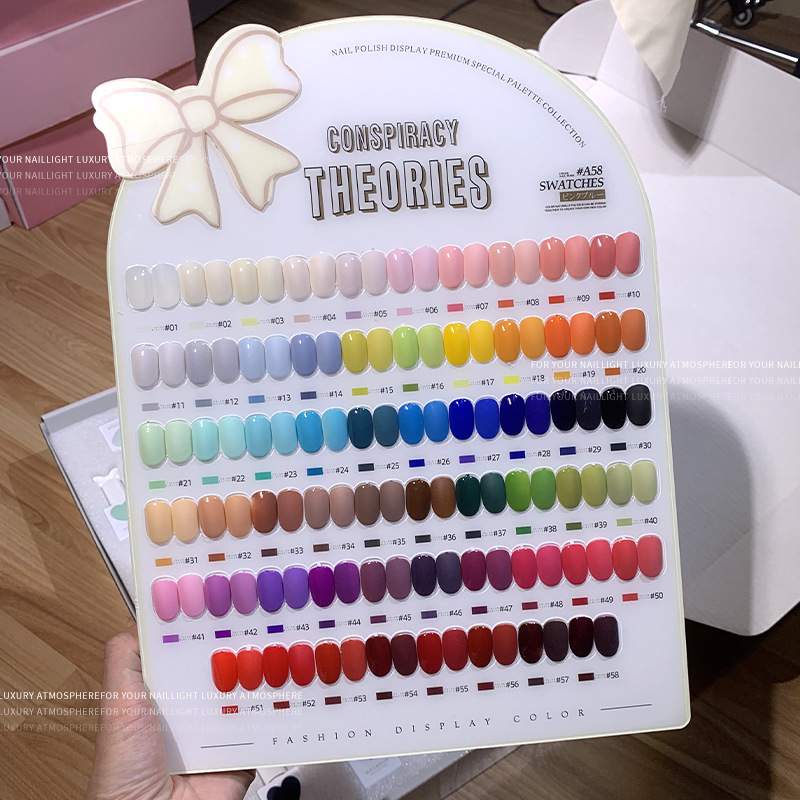 58 Color Peach Heart Suit UV Polish Macaron Color Love Bottle Phototherapy Nail-Beauty Glue for Nail Beauty Shop Big Set Series