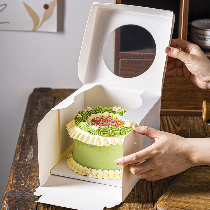 Set 4/5/6-Inch Birthday Tiramisu Cake Packing Box Small 8-Inch Internet Celebrity Dessert Mini Mousse Box