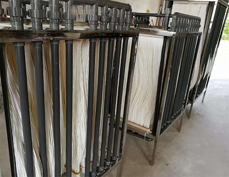 mbr帘式膜 中空纤维超滤膜pvdf复合超滤膜生活工业污水处理生物膜