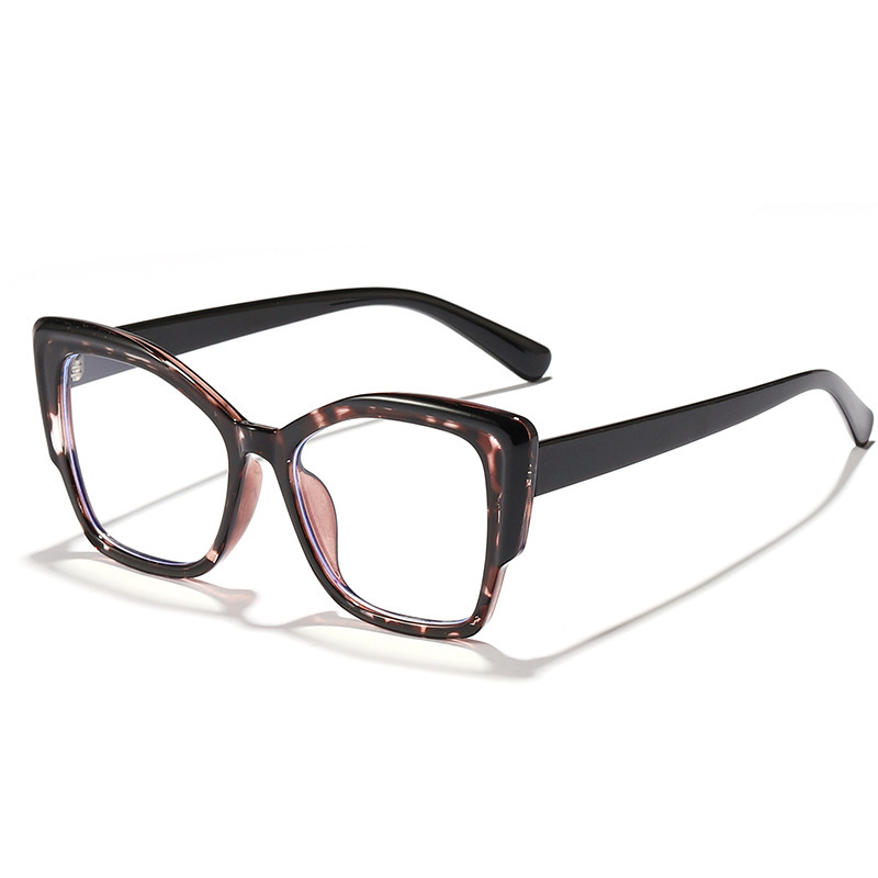 复古豹纹眼镜框轻盈大框素颜防蓝光眼镜新款tr90平光镜架-阿里巴巴