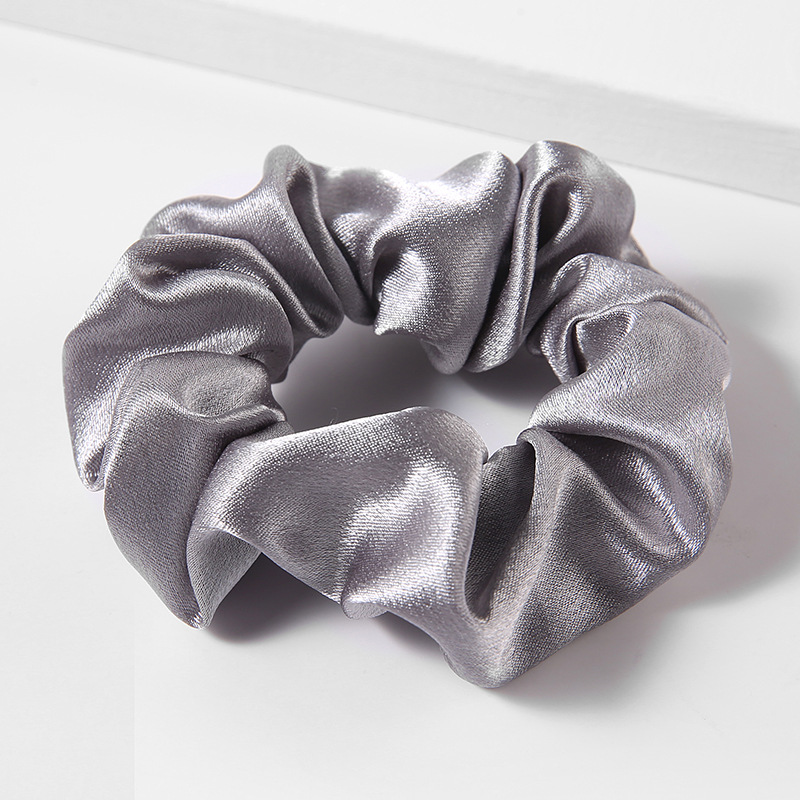 Amazon Ins New Retro French Silk Satin Large Intestine Ring Korean Style Fabric Rubber Band All-Matching Flower Style Headband