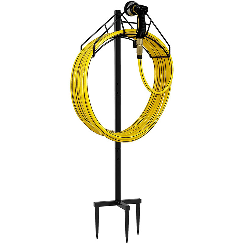 花园软管支架可拆卸金属水管软管支架软管挂架立式花园软管存储架