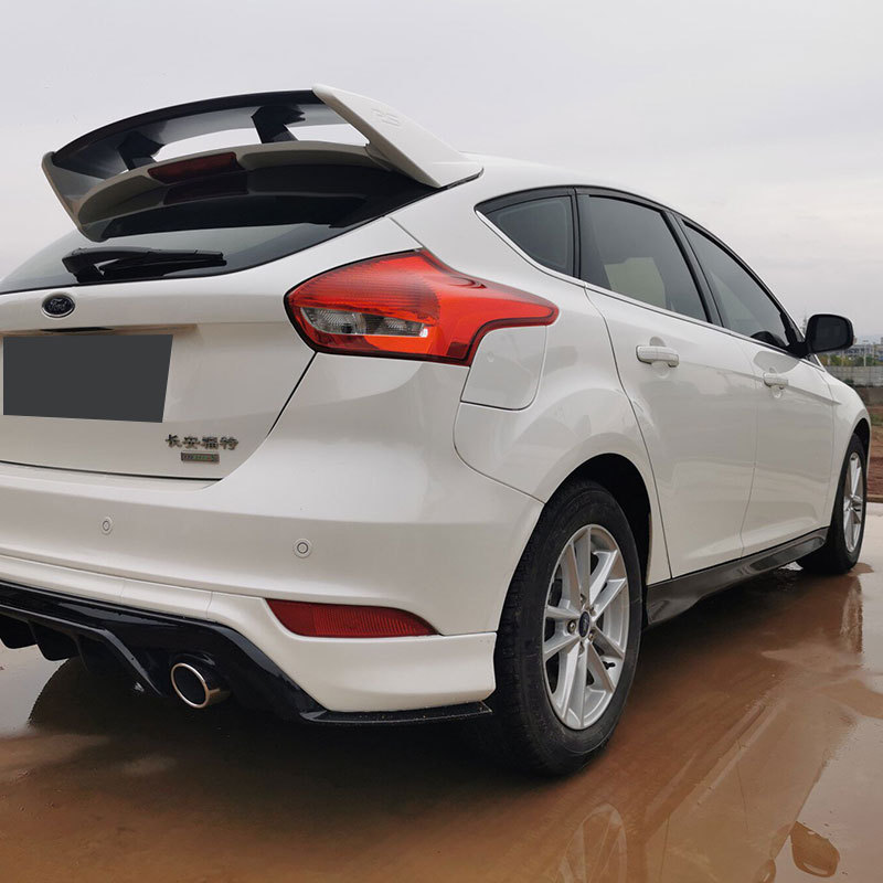 适用于12-18款福克斯rs尾翼升级汽车改装两厢abs大包围烤漆rs顶翼