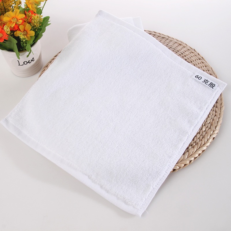 用 餐厅家用全棉酒店白色洗碗帕毛巾厨小方巾吸水抹布正方餐布