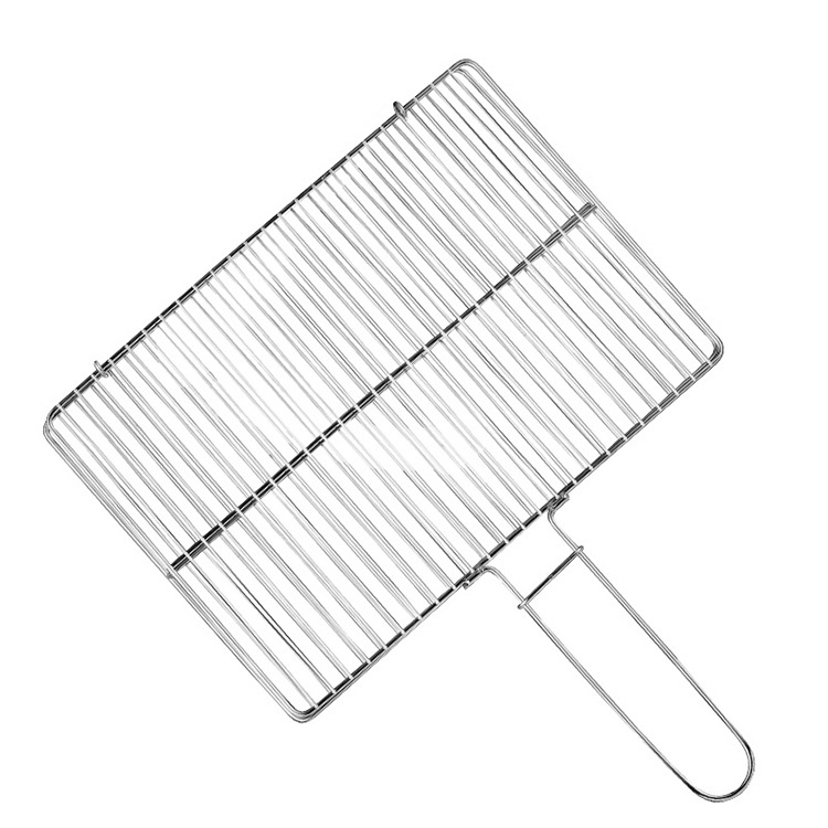 厂家定制 烤鱼夹子 不锈钢烤鱼架子 烤鱼网夹 烧烤网