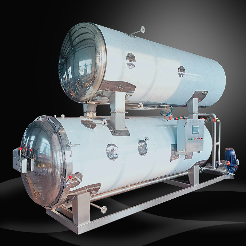 杀菌机 狗粮高温杀菌锅 宠物食品卧式灭菌锅 罐头猫粮杀菌釜-阿里巴巴