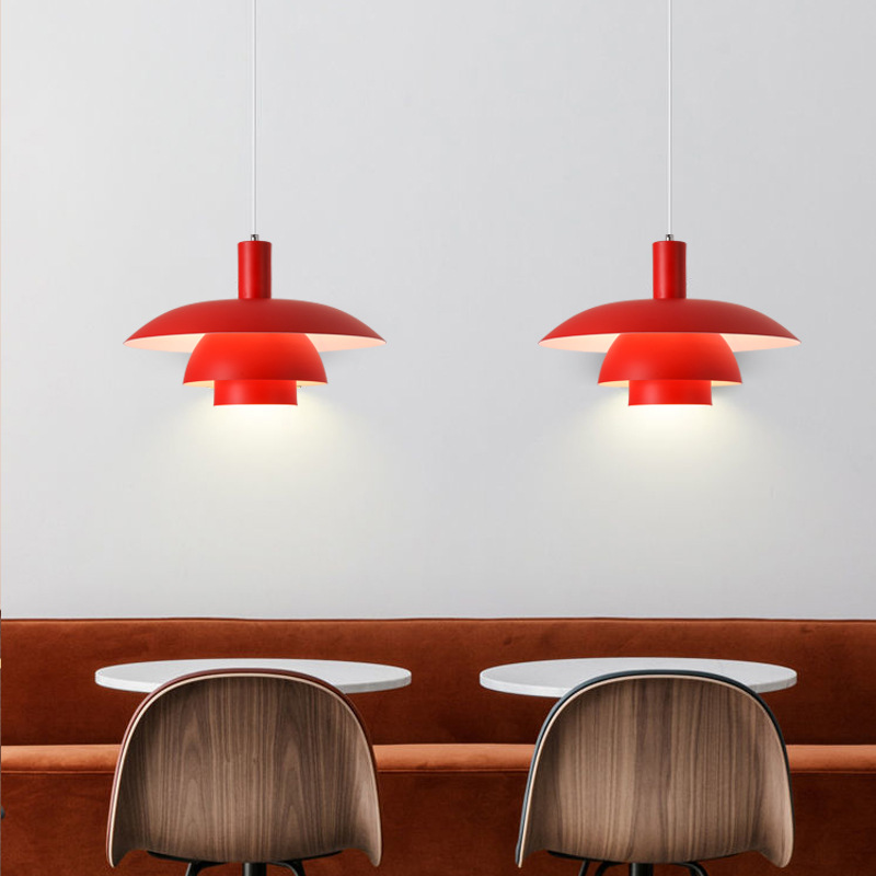 Danish Creative Personality Ph3 Chandelier Nordic Modern Minimalist Study and Restaurant Bar Bedroom Bedside Single-Head Droplight