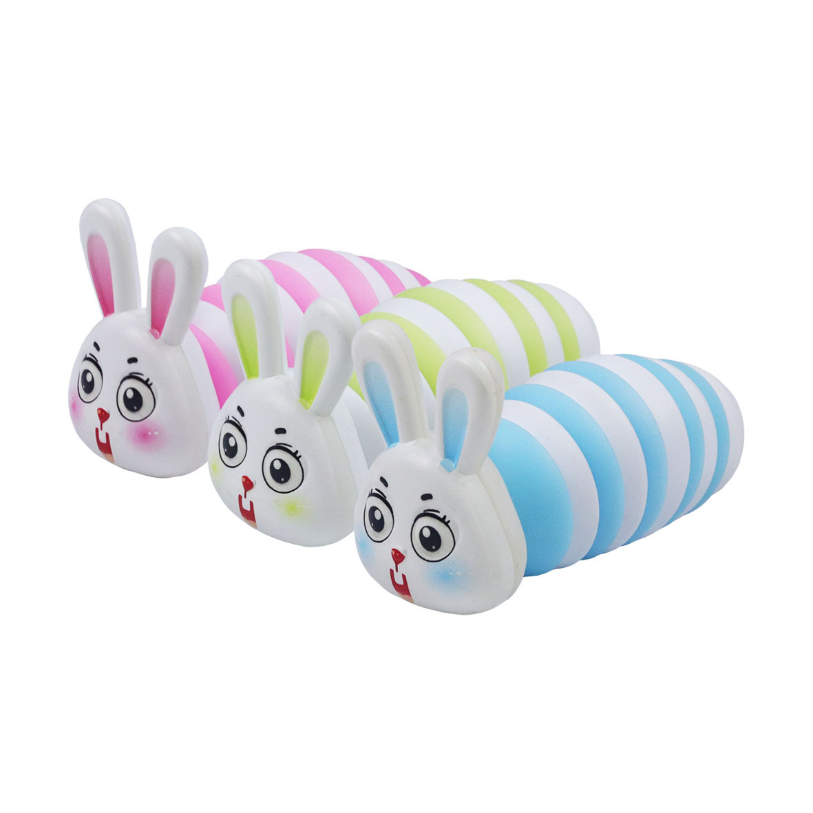 Wholesale Foreign Trade Cross-Border New Product Pressure Reduction Toy Shake Rabbit Luminous Environmentally Friendly Material Color Matching Slug Parent-Child Puzzle