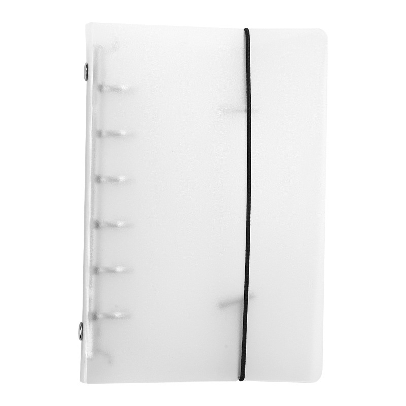 A5 Transparent Pp Loose-Leaf Binder Frosted Twill A4 Transparent Folder B5 Material Punch Folder File Binder 20 Holes 30 Holes