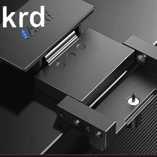 阿克德f款极简铝框玻璃门单轴针式铰链静音缓冲阻尼270度开合