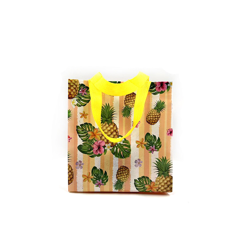 New Non-Woven Shopping Bag Fruit Printed Handbag Customized Take-out Shopping Bag Gift Bag Folding Buggy Bag