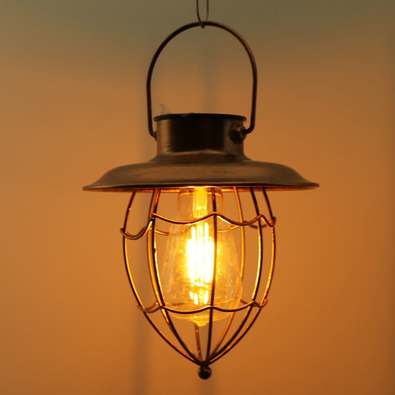 欧式复古太阳能感应马灯户外景观装饰造景灯 庭院别墅挂饰草坪灯