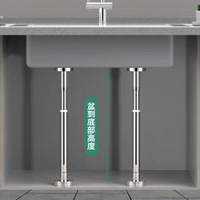 可调节台面支撑架支撑杆伸缩固定立柱升降桌腿支撑脚不锈钢顶撑杆