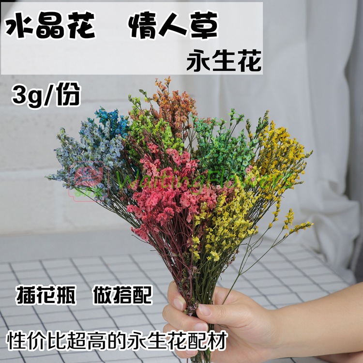 情人草水晶草国产花小份3g装花干花保鲜花礼盒diy插花