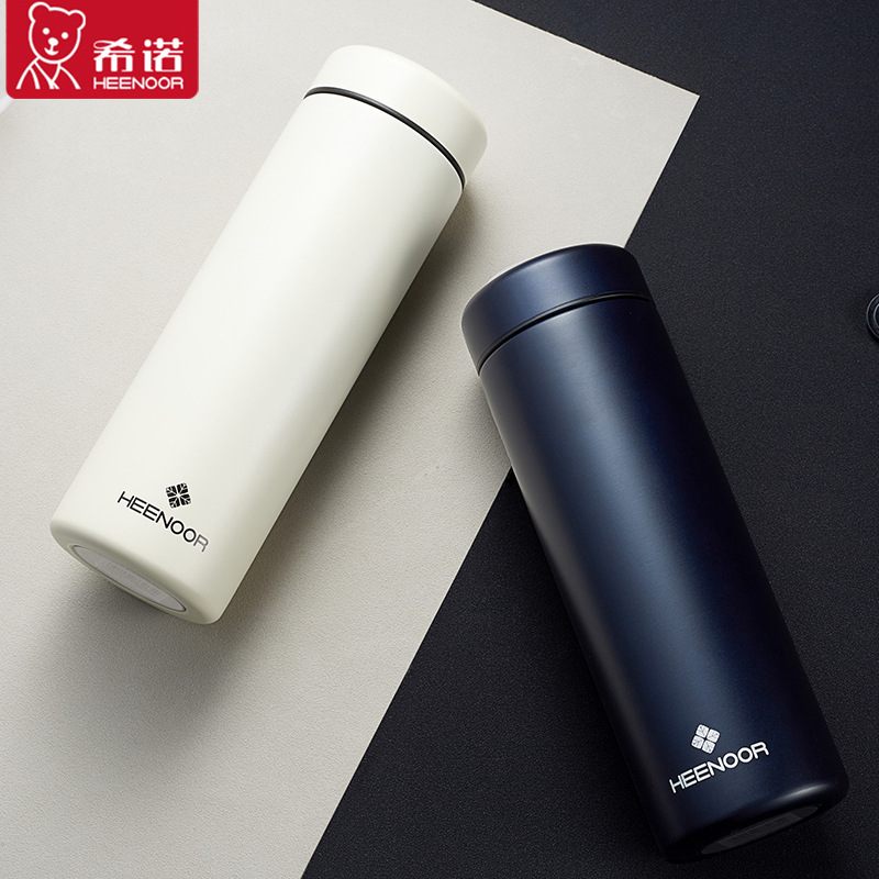 希诺保温杯双层304不锈钢商务车载泡茶水杯刻字logo希诺n-3268