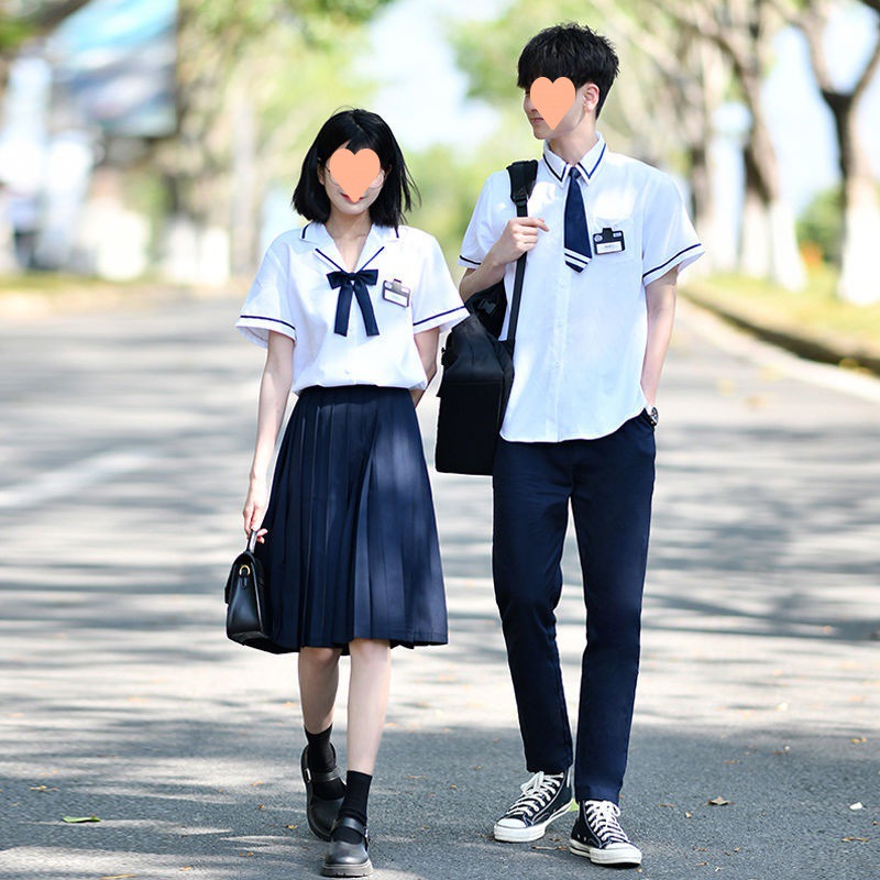 班服套装英伦学院风校服中学生jk制服衬衫百褶裙长裙合唱演出服秋