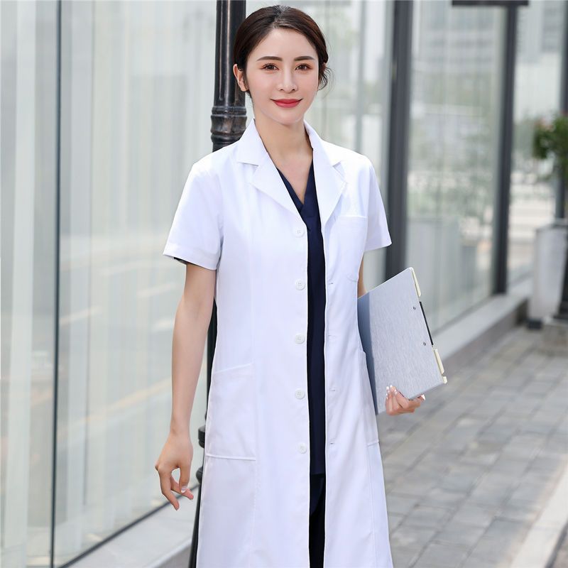 南丁格尔白大褂长袖女医生服短袖夏季口腔隔离衣实验室牙科工作服
