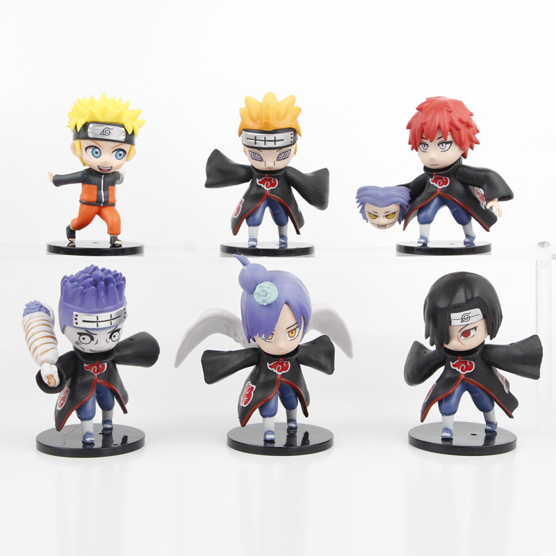 6款火影a款手办摆件鸣人鼬二次元动漫周边玩具公仔礼品批-阿里巴巴