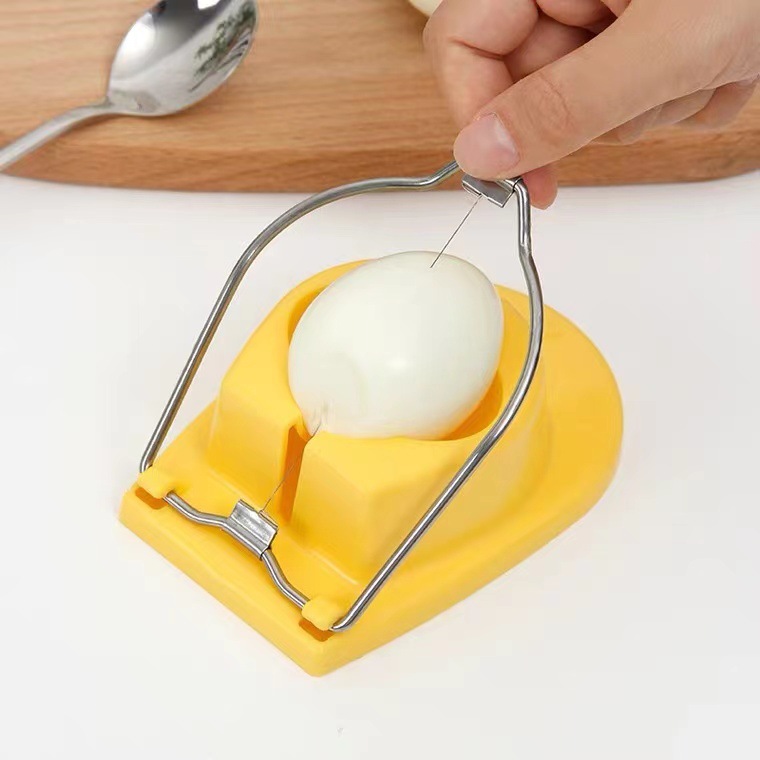 日本进口kakusei 切蛋器二分之一切蛋器不锈钢丝鸡蛋分切器分割器