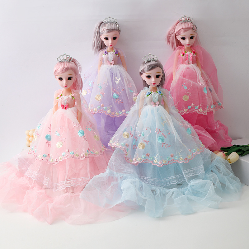 55厘米超大婚纱音乐洋娃娃3d真眼小女孩公主大号儿童玩具生日礼物