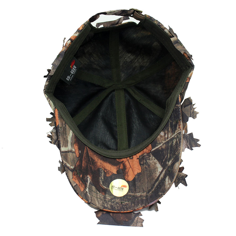 Military Fans Outdoor Camouflage Hat Men's Summer Sun-Poof Peaked Cap Personality Jungle Leaves Maple Leaf Bionic Camouflage Baseball