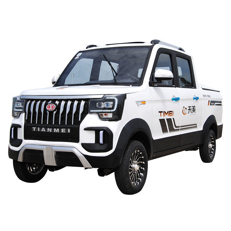 电动四轮车双排皮卡货车载客拉货油电两用四轮电动车家用老人代步