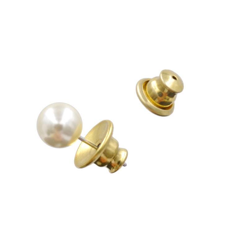 Brass Earrings Earplug Large, Medium and Small Ear Stud Plug DIY Ornament Accessories Earring Clasp Back Cap Wholesale Ear Force