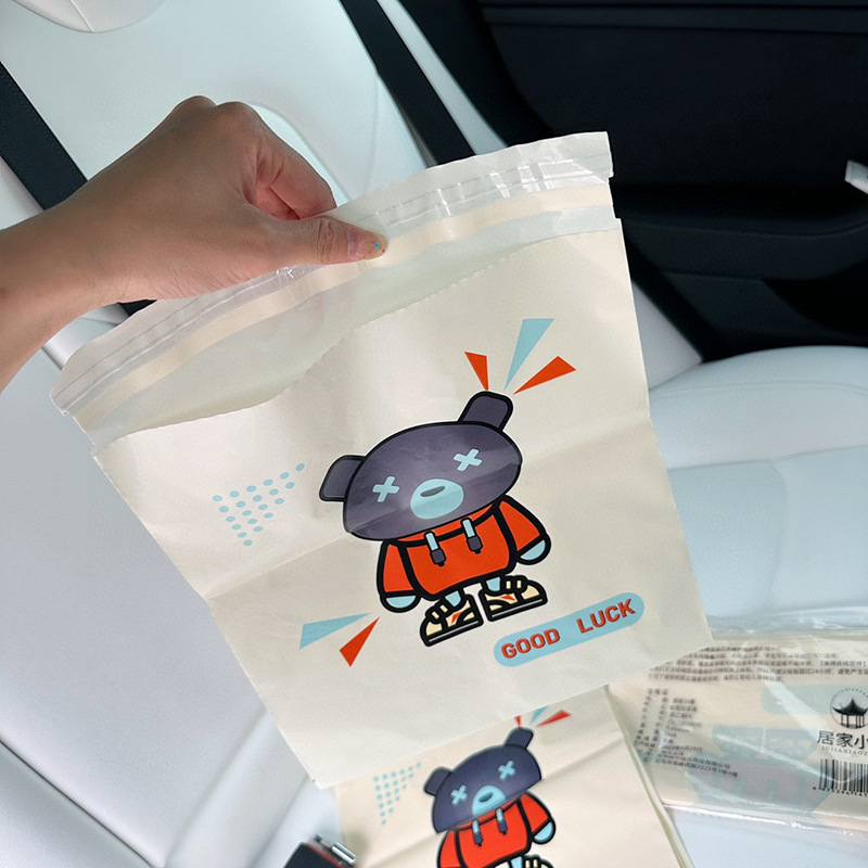 Car Trash Bag Self-Standing Truck Garbage Can Car Interior Car Good Stuff Adhesive Disposable 15 PCs