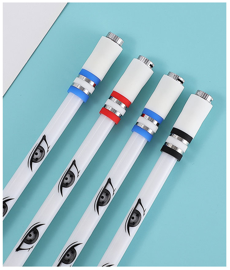 发光转转笔魔瞳转笔耐摔眼睛转笔批发光文具无笔芯变色七彩慢闪灯