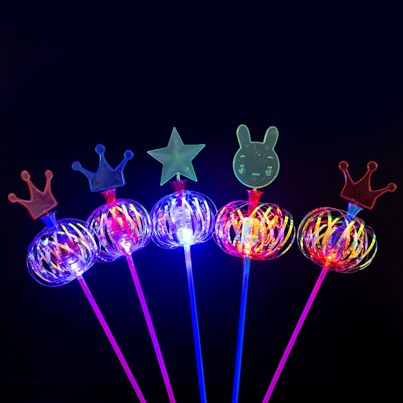 Variety Magic Bubble Wand Variety Twist Ribbon Magic Stick Bubble Flower Magic Stick Flash Glow Stick