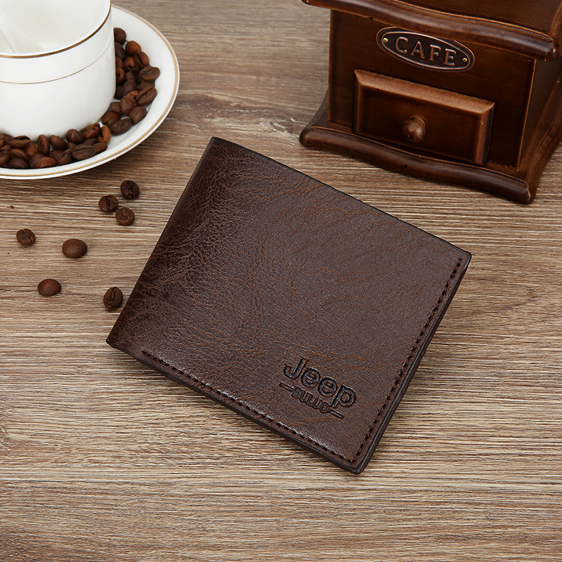 Factory Wholesale Men's Short Wallet Short Business Wallet Wallet Clutch Men's Bag Card Holder Coin Purse