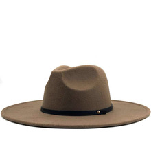 Women Men Wool Vintage Gangster Trilby Felt Fedora Hat caps