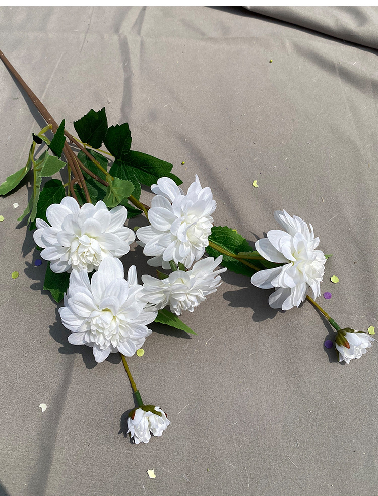 仿真单枝7头富贵芍药 假花绢花家居装饰摆件婚庆摄影花手工diy