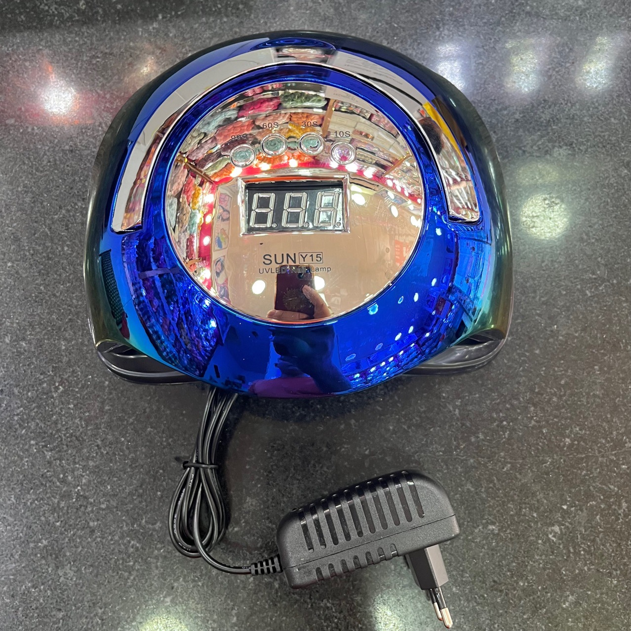 new cross-border y15 nail lamp 168w phototherapy machine colorful baking lamp intelligent induction lcd display four-gear timing