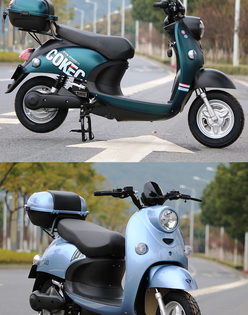 同款雅迪爱玛小龟王60v72v男女双人电瓶车代步车电动摩托车可上牌