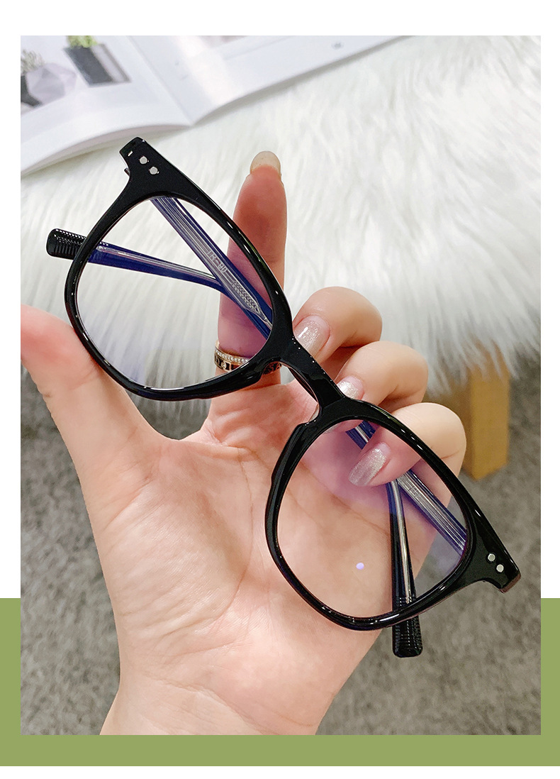 2021新款gm眼镜框lutt*同款板材插芯近视镜架素颜防蓝光平光眼镜