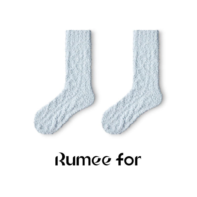 Sleeping Socks for Women Autumn and Winter Thickened Warm Floor Socks Male Couple Coral Velvet Confinement Special for Sleep Socks Wholesale