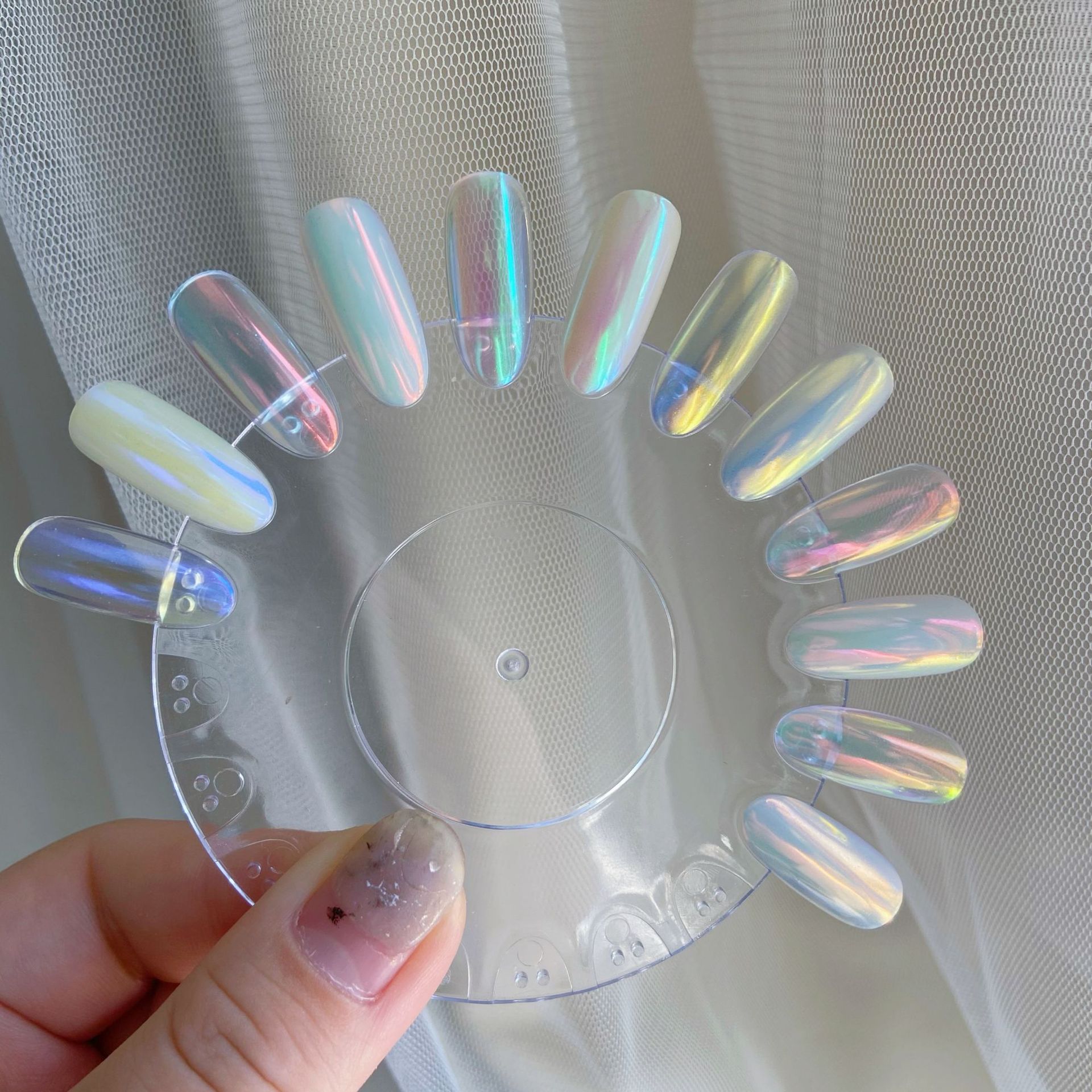 高品质极光粉琉璃幻彩粉魔镜粉变色美甲闪粉月光石粉人鱼粉镜面粉