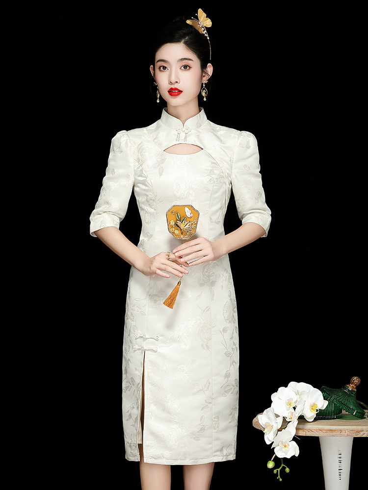 新中式春季2024年新款女装中国风气质年轻款改良旗袍连衣裙230533