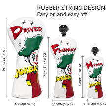 新款小丑高尔夫木杆套球杆套杆头套1号发球木保护帽套高尔夫用品