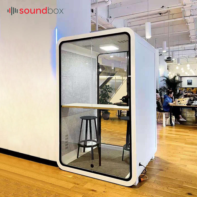 静音舱小型洽谈室直播间视频会议室移动办公室可移动拆卸隔音室