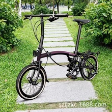Cranston三折叠自行车 litepro 超轻便携复古小布9变速自行车推行